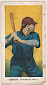 Gibson, Pittsburgh, National League, from the "Baseball Stars" series (E93), issued by the Standard Caramel Company, Standard Caramel Company, Lancaster, Pennsylvania  American, Commercial color lithograph