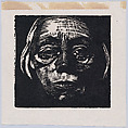 Self-Portrait, Käthe Kollwitz  German, Woodcut facsimile