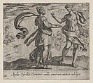 Apollo Granting the Cumaean Sybil's Wish (Apollo Sybillae Cumanae mille annorum atatem indulget), from Ovid's The Metamorphoses, plate 133, Antonio Tempesta  Italian, Etching