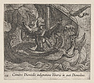 Plate 138: Acmon and his Friends Changed into Birds (Comites Diomedis indignatione veneris in aves Diomedeas), from Ovid's 'Metamorphoses', Antonio Tempesta Italian, Etching