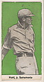 Hunt, Pitcher, Sacramento, Pacific Coast League, from the 30 Ball Players series (E99) for Bishop & Company, Bishop & Company, Los Angeles  American, Commercial color lithograph