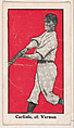 Carlisle, Center Field, Vernon, from the "30 Ball Players" series (E100), issued by Bishop & Company, Bishop & Company, Los Angeles  American, Commercial color lithograph
