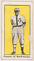 Tennant, 1st Base, San Francisco, from the "30 Ball Players" series (E100), issued by Bishop & Company, Bishop & Company, Los Angeles  American, Commercial color lithograph