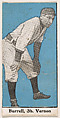 Burrell, 3rd Base, Vernon, from the "30 Ball Players" series (E100), issued by Bishop & Company, Bishop & Company, Los Angeles American, Commercial color lithograph