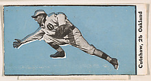 Cutshaw, 2nd Base, Oakland, from the "30 Ball Players" series (E100), issued by Bishop & Company, Bishop & Company, Los Angeles American, Commercial color lithograph