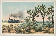 The "California Limited" on the Desert, No. 5512, Detroit Publishing Company  American, Photochrom
