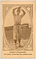 Harry Courtney, Pitcher, Washington Americans, from the American Caramel Baseball Players series (E120) for the American Caramel Company, American Caramel Company, Lancaster and York, Pennsylvania American, Photolithograph