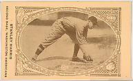 Stanley Harris, Second Base, Washington Americans, from the American Caramel Baseball Players series (E120) for the American Caramel Company, American Caramel Company, Lancaster and York, Pennsylvania American, Photolithograph