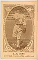 Earl Smith, Outfield, Washington Americans, from the American Caramel Baseball Players series (E120) for the American Caramel Company, American Caramel Company, Lancaster and York, Pennsylvania American, Photolithograph