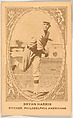 Bryan Harris, Pitcher, Philadelphia Americans, from the American Caramel Baseball Players series (E120) for the American Caramel Company, American Caramel Company, Lancaster and York, Pennsylvania American, Photolithograph