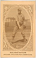 Roliene Naylor, Pitcher, Philadelphia Americans, from the American Caramel Baseball Players series (E120) for the American Caramel Company, American Caramel Company, Lancaster and York, Pennsylvania American, Photolithograph