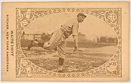 Waite Hoyt, Pitcher, New York Americans, from the American Caramel Baseball Players series (E120) for the American Caramel Company, American Caramel Company, Lancaster and York, Pennsylvania  American, Photolithograph