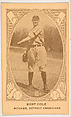 Bert Cole, Pitcher, Detroit Americans, from the American Caramel Baseball Players series (E120) for the American Caramel Company, American Caramel Company, Lancaster and York, Pennsylvania American, Photolithograph