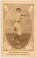 Sylvester Johnson, Pitcher, Detroit Americans, from the American Caramel Baseball Players series (E120) for the American Caramel Company, American Caramel Company, Lancaster and York, Pennsylvania American, Photolithograph