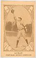Lu Blue, First Base, Detroit Americans, from the American Caramel Baseball Players series (E120) for the American Caramel Company, American Caramel Company, Lancaster and York, Pennsylvania American, Photolithograph