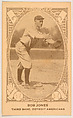Bob Jones, Third Base, Detroit Americans, from the American Caramel Baseball Players series (E120) for the American Caramel Company, American Caramel Company, Lancaster and York, Pennsylvania American, Photolithograph