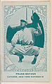 Frank Snyder, Catcher, New York Nationals, from the American Caramel Baseball Players series (E120) for the American Caramel Company, American Caramel Company, Lancaster and York, Pennsylvania  American, Photolithograph