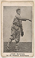 Jack McInnis, 1st Base, Boston Americans, from the American Caramel Baseball Players series (E121) for the American Caramel Company, American Caramel Company, Lancaster and York, Pennsylvania  American, Photolithograph