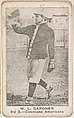 W. L. Gardner, 3rd Base, Cleveland Americans, from the American Caramel Baseball Players series (E121) for the American Caramel Company, American Caramel Company, Lancaster and York, Pennsylvania  American, Photolithograph