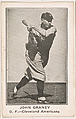 John Graney, Outfield, Cleveland Americans, from the American Caramel Baseball Players series (E121) for the American Caramel Company, American Caramel Company, Lancaster and York, Pennsylvania  American, Photolithograph