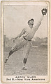 Aaron Ward, 2nd Base, New York Americans, from the American Caramel Baseball Players series (E121) for the American Caramel Company, American Caramel Company, Lancaster and York, Pennsylvania  American, Photolithograph