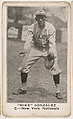 "Mike" Gonzalez, Catcher, New York Nationals, from the American Caramel Baseball Players series (E121) for the American Caramel Company, American Caramel Company, Lancaster and York, Pennsylvania  American, Photolithograph