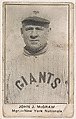John J. McGraw, Manager, New York Nationals, from the American Caramel Baseball Players series (E121) for the American Caramel Company, American Caramel Company, Lancaster and York, Pennsylvania American, Photolithograph