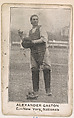 Alexander Gaston, Catcher, New York Nationals, from the American Caramel Baseball Players series (E121) for the American Caramel Company, American Caramel Company, Lancaster and York, Pennsylvania  American, Photolithograph