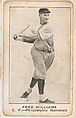 Fred Williams, Center Field, Philadelphia Nationals, from the American Caramel Baseball Players series (E121) for the American Caramel Company, American Caramel Company, Lancaster and York, Pennsylvania American, Photolithograph
