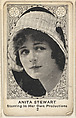 Card 2, Anita Stewart, Starring in Her Own Productions, from the Movie Actors and Actresses series (E123), issued by the American Caramel Company, American Caramel Company, Lancaster and York, Pennsylvania  American, Photolithograph