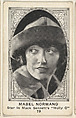 Card 19, Mabel Normand, Star in Mack Sennett's "Molly O," from the Movie Actors and Actresses series (E123), issued by the American Caramel Company, American Caramel Company, Lancaster and York, Pennsylvania  American, Photolithograph