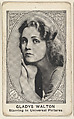 Gladys Walton, Starring in Universal Pictures, from the Movie Actors and Actresses series (E123), issued by the American Caramel Company, American Caramel Company, Lancaster and York, Pennsylvania  American, Photolithograph