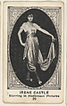 Card 29, Irene Castle, Starring in Hodkinson Pictures, from the Movie Actors and Actresses series (E123), issued by the American Caramel Company, American Caramel Company, Lancaster and York, Pennsylvania American, Photolithograph