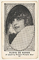 Card 31, Rubye De Remer, A Leading Motion Picture Star, from the Movie Actors and Actresses series (E123), issued by the American Caramel Company, American Caramel Company, Lancaster and York, Pennsylvania  American, Photolithograph
