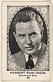 Card 36, Herbert Rawlinson, Universal Star, from the Movie Actors and Actresses series (E123), issued by the American Caramel Company, American Caramel Company, Lancaster and York, Pennsylvania American, Photolithograph