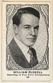 Card 40, William Russell, Starring in Fox Film Productions, from the Movie Actors and Actresses series (E123), issued by the American Caramel Company, American Caramel Company, Lancaster and York, Pennsylvania  American, Photolithograph