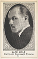 Card 41, Jack Holt, Starring in Paramount Pictures, from the Movie Actors and Actresses series (E123), issued by the American Caramel Company, American Caramel Company, Lancaster and York, Pennsylvania American, Photolithograph