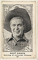 Card 47, Hoot Gibson, Starring in Universal Pictures, from the Movie Actors and Actresses series (E123), issued by the American Caramel Company, American Caramel Company, Lancaster and York, Pennsylvania American, Photolithograph
