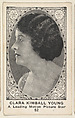 Card 52, Clara Kimball Young, A Leading Motion Picture Star, from the Movie Actors and Actresses series (E123), issued by the American Caramel Company, American Caramel Company, Lancaster and York, Pennsylvania  American, Photolithograph