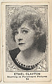 Card 54, Ethel Clayton, Starring in Paramount Pictures, from the Movie Actors and Actresses series (E123), issued by the American Caramel Company, American Caramel Company, Lancaster and York, Pennsylvania American, Photolithograph