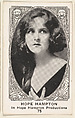 Card 75, Hope Hampton, In Hope Hampton Productions, from the Movie Actors and Actresses series (E123), issued by the American Caramel Company, American Caramel Company, Lancaster and York, Pennsylvania American, Photolithograph