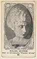 Card 82, Maude George, Star in Universal's "Foolish Wives," from the Movie Actors and Actresses series (E123), issued by the American Caramel Company, American Caramel Company, Lancaster and York, Pennsylvania  American, Photolithograph