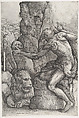 St. Jerome, Battista Franco  Italian, Etching, engraving, and drypoint; second state of three