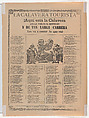 Skeletons of the good defenders, José Guadalupe Posada (Mexican, Aguascalientes 1852–1913 Mexico City), Type-metal engraving and letterpress on buff paper