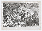 Laban Searching for his Household Gods, Gabriel de Saint-Aubin  French, Etching