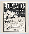Recreation, August, Henry Sumner Watson American, Lithograph