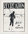 Recreation, July, Henry Sumner Watson American, Lithograph