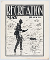 Recreation, May, Henry Sumner Watson American, Lithograph