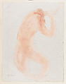 "Elle etait suspendue...", Auguste Rodin French, Color lithograph