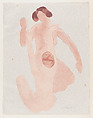 "Une splendide creature que j'avais aimee la veille...", Auguste Rodin French, Color lithograph
